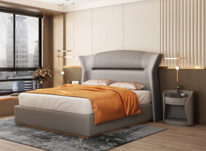 Schlafzimmer Bett Polsterbett Doppelbett Design Luxus Doppel 180x200